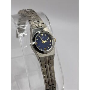 Pulsar Women's Watch 6" Band Blue Dial 17mm Case 1N01 -X028 -New Battery